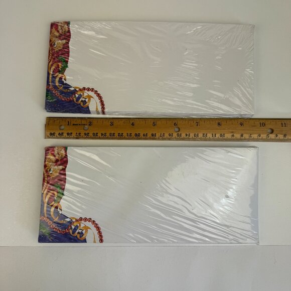 Vtg 6 Pks of 25 Christmas Holiday Theme Envelopes Paper Craze Laser Printer READ - Picture 9 of 13